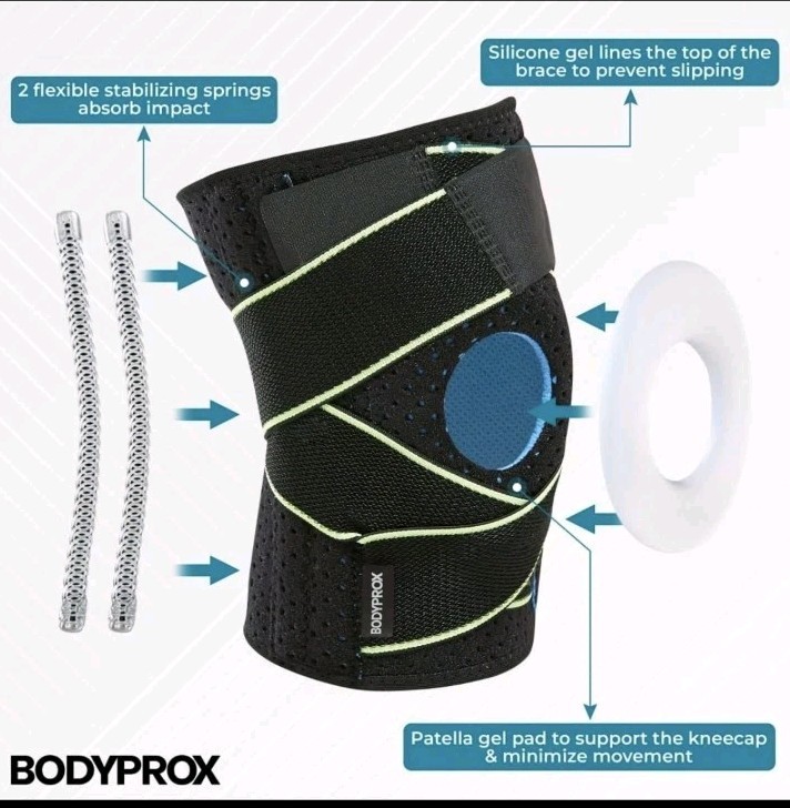 Knee Brace with Side Stabilizers & Patella Gel Pads for Knee Support