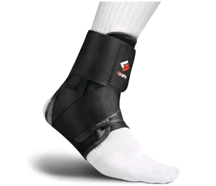 Quick Lace Up Ankle Brace Support for Sprained Ankle Wrap Size Large