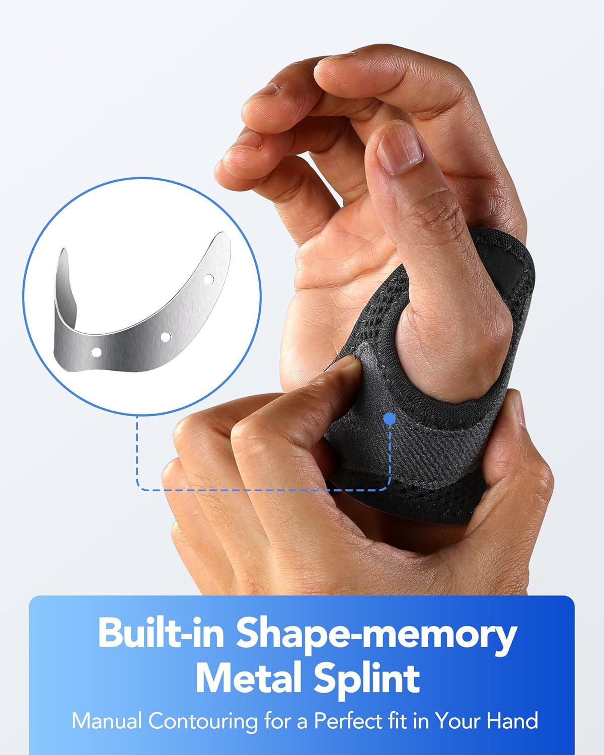 CMC Thumb Brace with Shape-memory Restriction Splint for Osteoarthritis, CMC Joi
