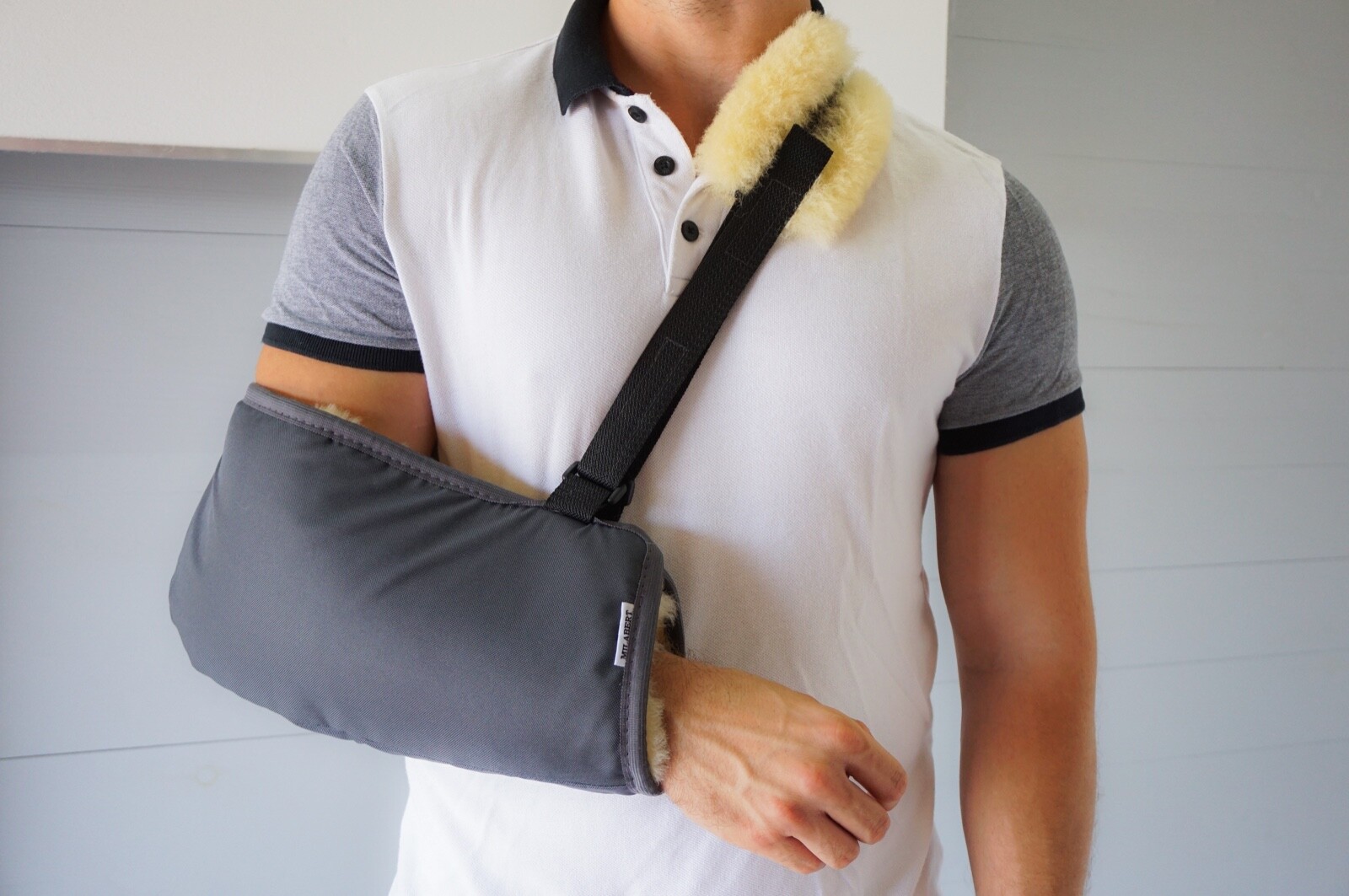 Genuine Medical Sheepskin Elbow Protector | Natural Healing | One Size Unisex us