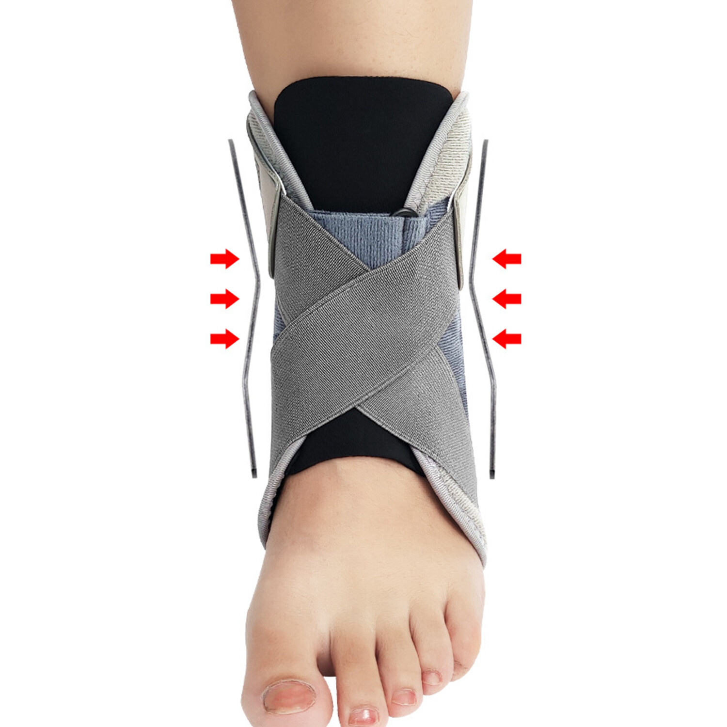 Ankle Support Brace Foot Drop Splint Orthotics Fracture Sprain Injury Support US