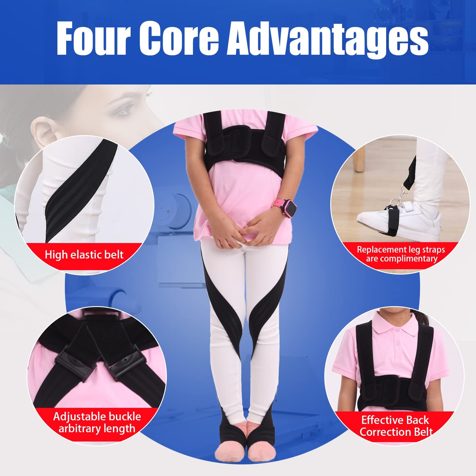 O/X Leg Type Correction Belt Leg Posture Corrector Band Bandage Unisex Teens …