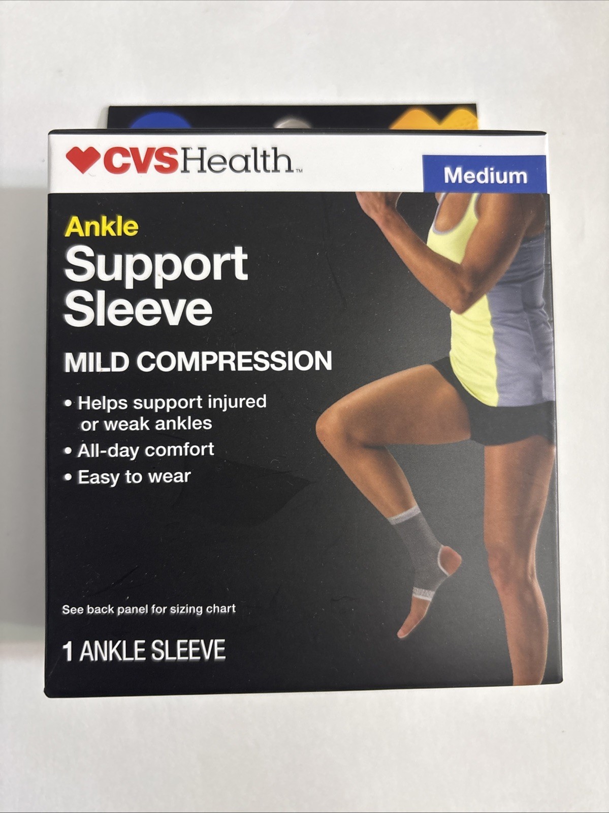 CVS Ankle Support Sleeve Medium Mild Compression