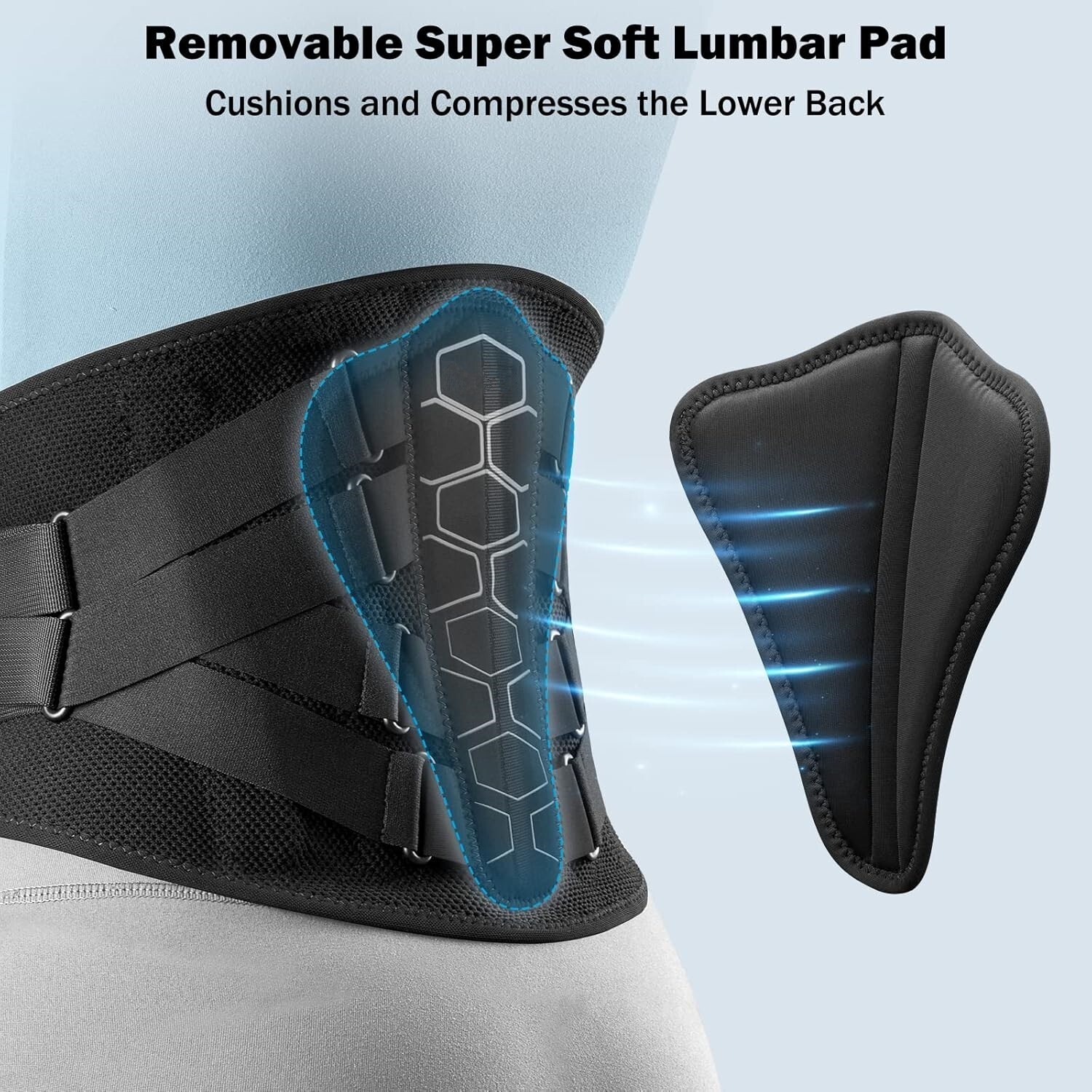 Faja Para La Dolor De Espalda Soporte Lumbar Terapia Magnética ALIVIO DEL DOLOR.
