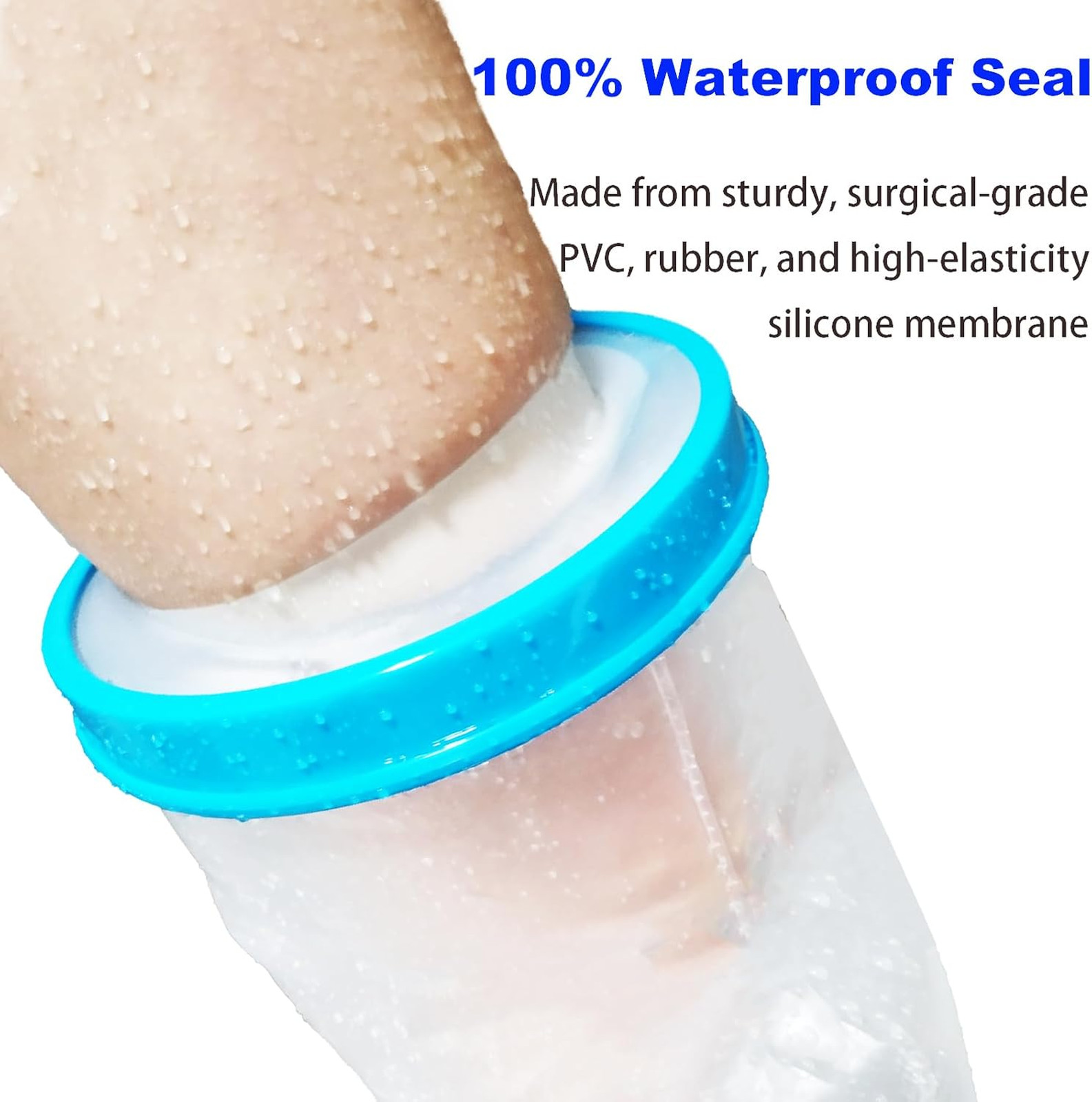 Waterproof Leg Cast Cover for Showering Reusable Adult Short Leg Protector Cast