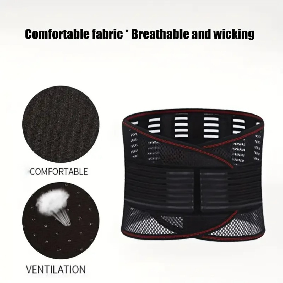 Adjustable Lower Back Brace Lumbar Support Waist Belt Pain Relief Men Women