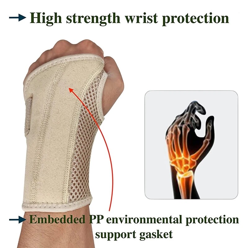 Wrist Hand Brace Night Support With Bone Splint Carpal Tunnel Sprain Arthritis