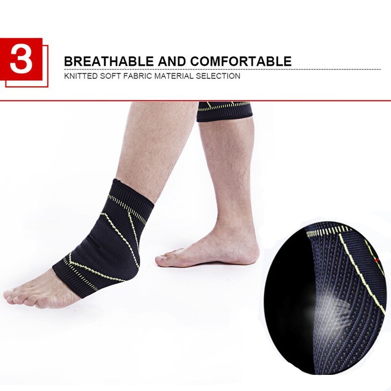 1-4pcs Ankle Brace Compression Sleeve Support Socks Foot Fasciitis Pain Relief