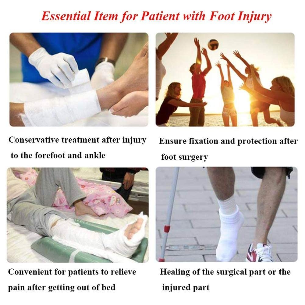 Post Op Shoe Open Walking Shoe Lightweight Surgical Cast Boot Adjustable Straps