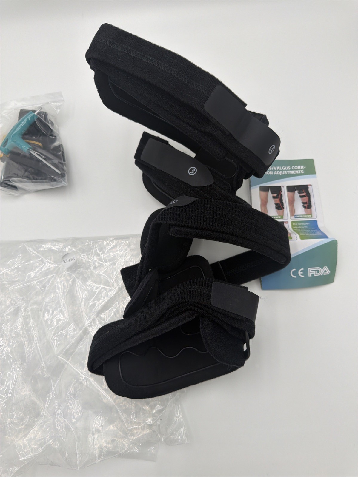 OA Unloader Knee Brace Right Adjustable ROM Osteoarthritis Support