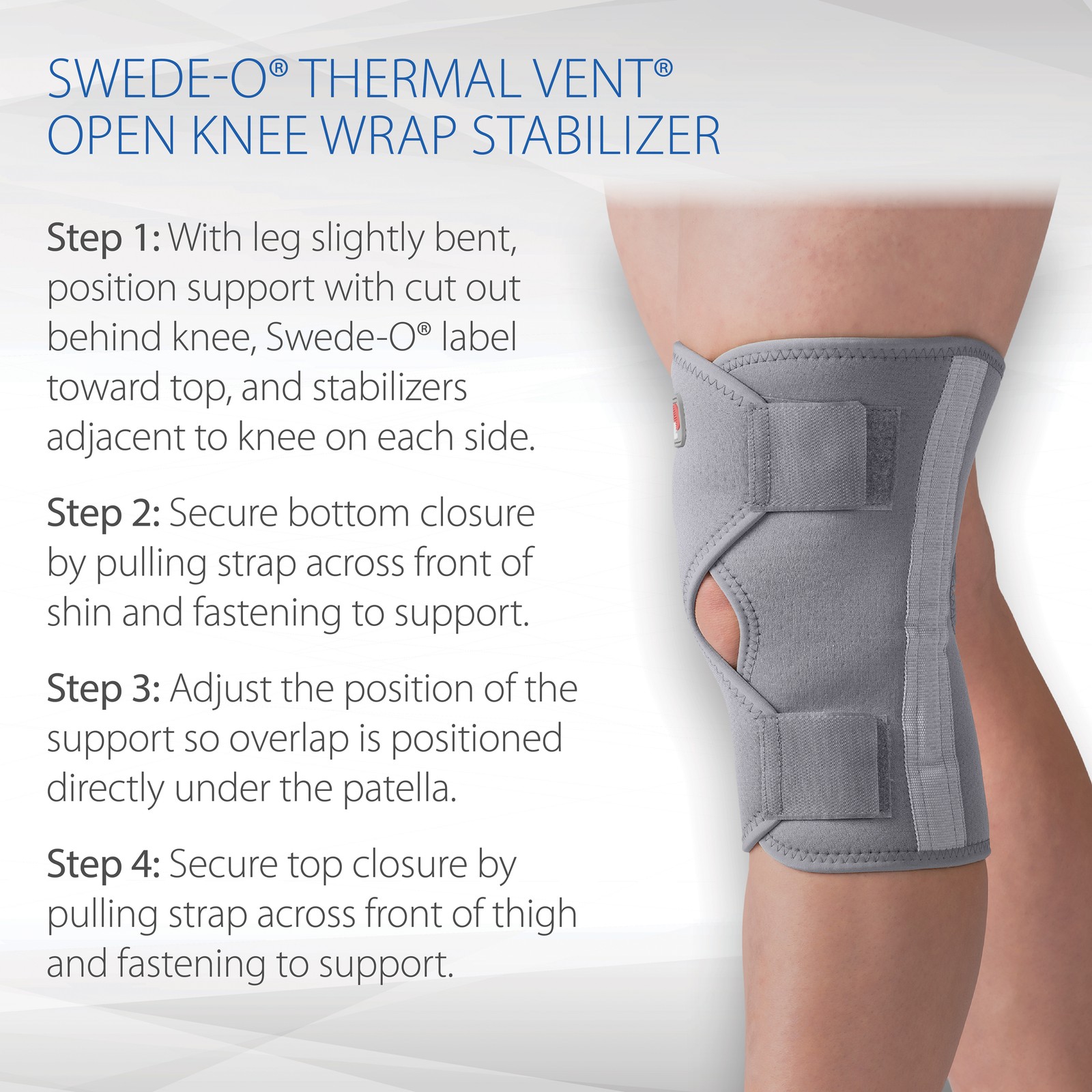 Swede-O Thermal Vent Open Knee Wrap Stabilizer – XXLarge NEW