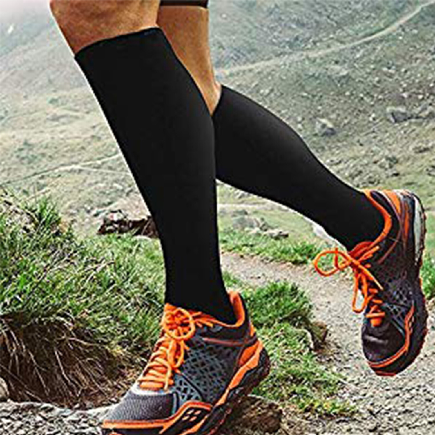 Compression Socks Copper Medical Stockings Travel Running Anti Fatigue 20-30mmHg