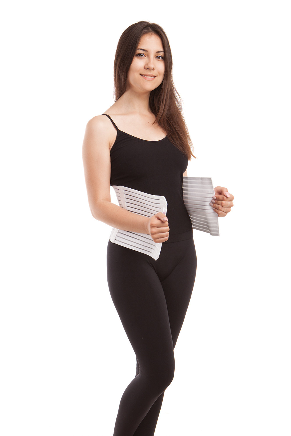 ITA-MED Women’s Light Abdominal Support Binder – Breathable Elastic Made in USA