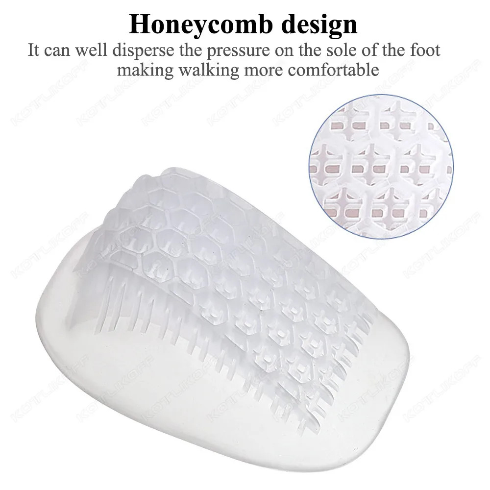 Gel Heel Cushion Inserts For Shoes Silicone Heel Cup Pads For Bone Spurs Pain Re