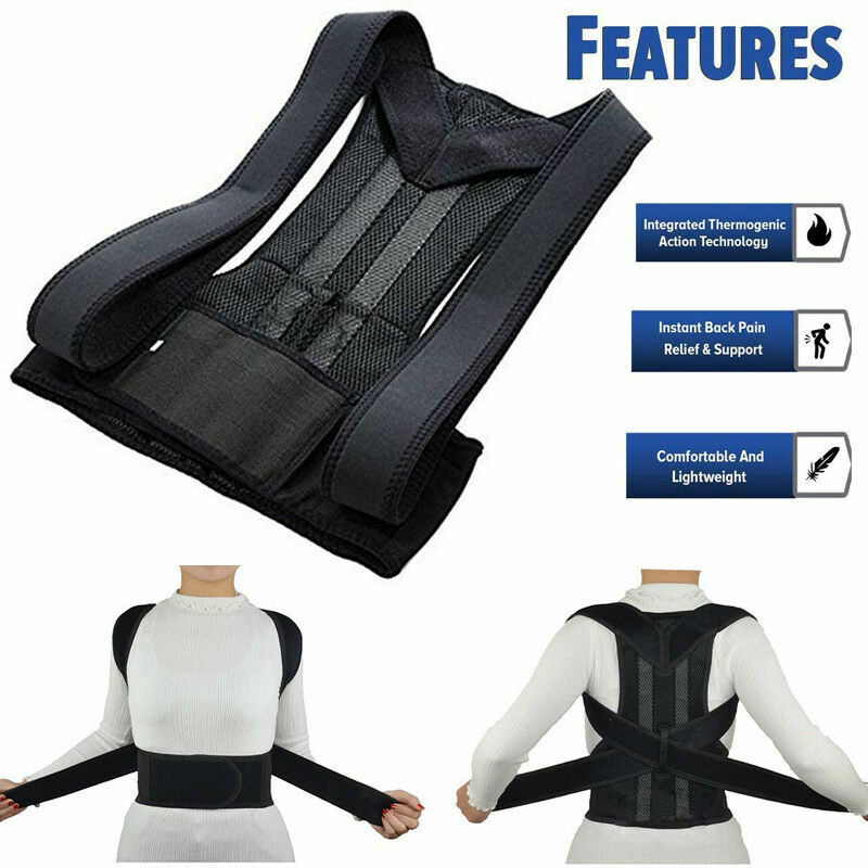 Chest Support Belt Back Shoulder Posture Corrector Therapy Humpback Brace Vest