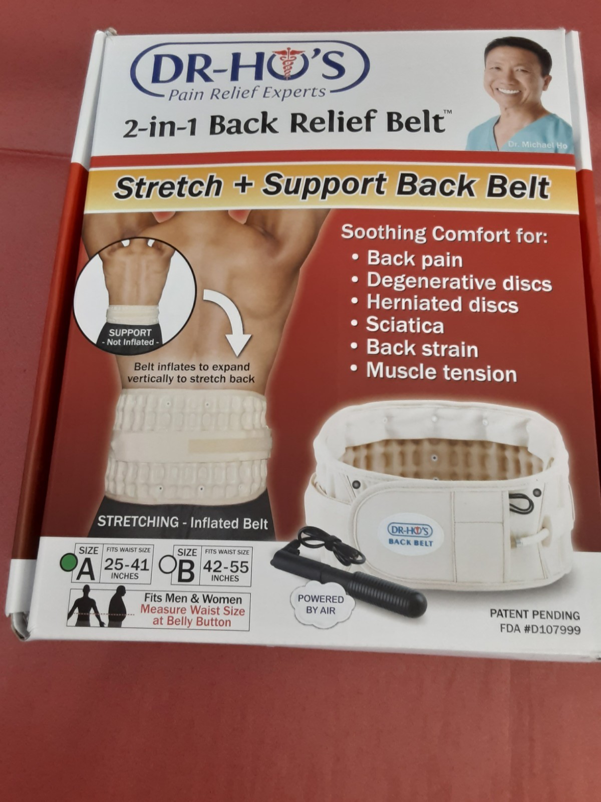 DR-HO’S 2 in 1 Back Relief Stretch and Support Belt
