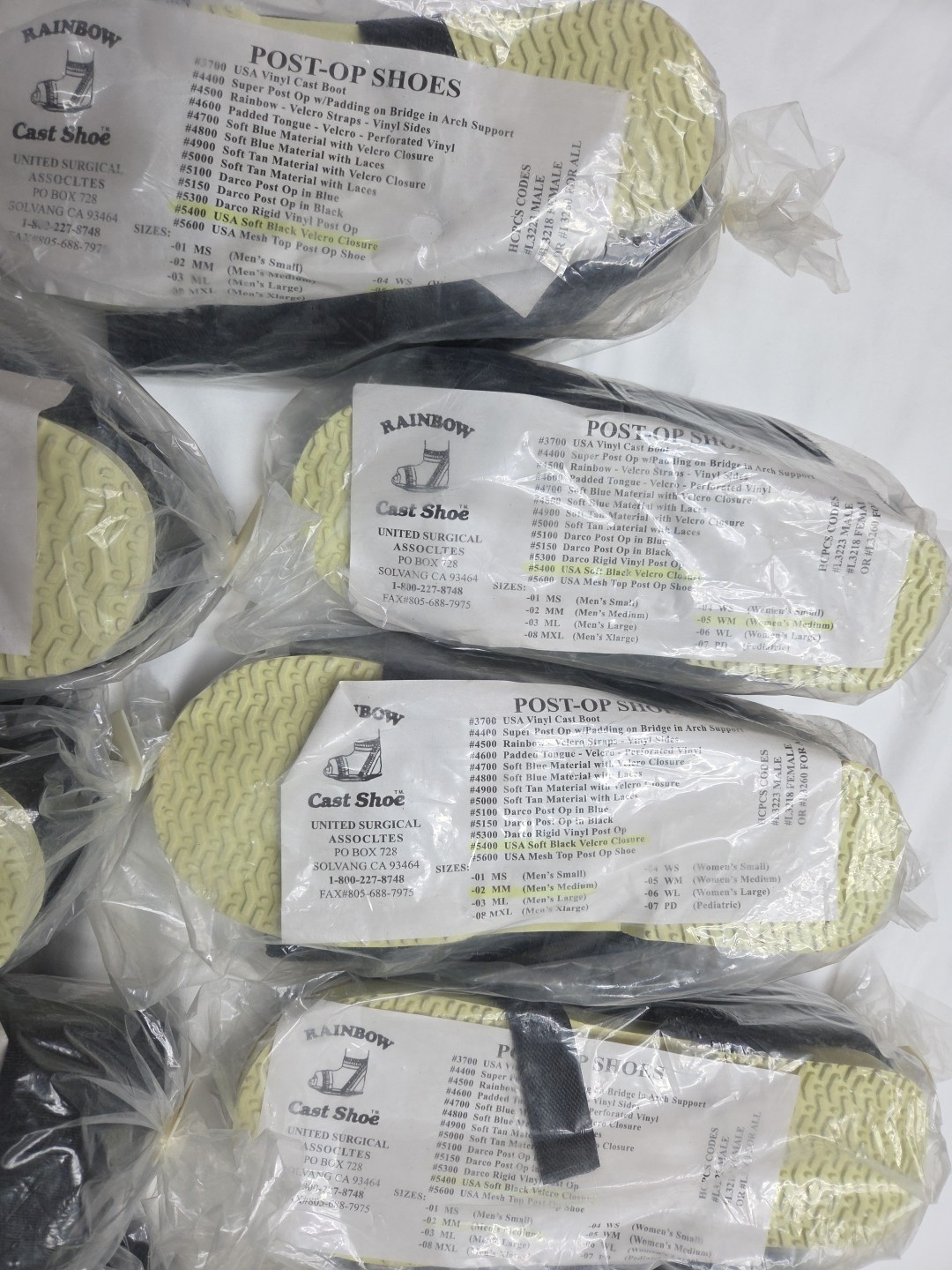 PostOp Recovery Shoe Lot Of 11 Medical Walking Shoe Post Surgery