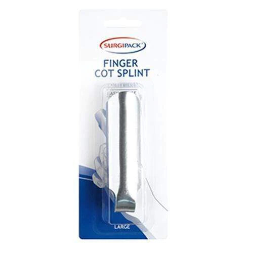 SurgiPack Finger Cot Splint Finger Splint Support 3 Sizes Small- Medium- Large