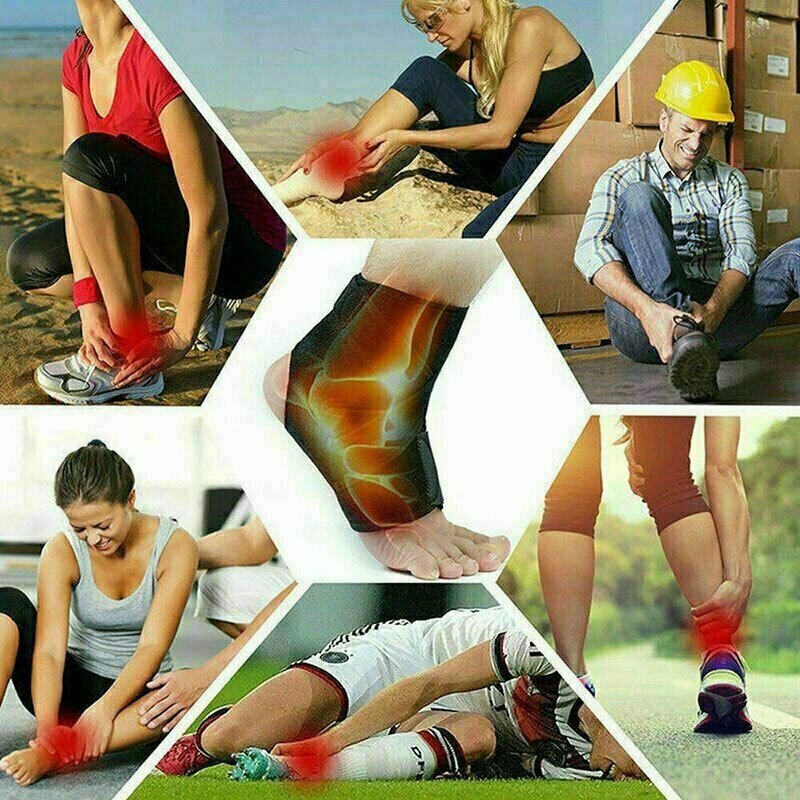 Ankle Brace Support Compression Sleeve Plantar Fasciitis Pain Relief Feet Wrap