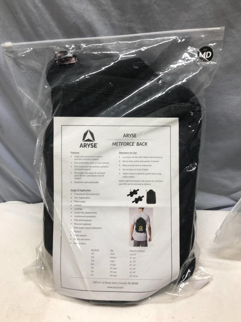 ARYSE Metforce Lightweight Breathable BACK BRACE Medium 102