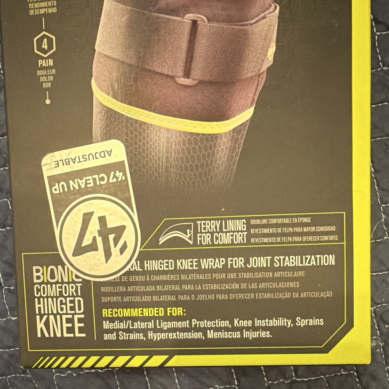 DonJoy Performance Bionic Comfort Hinged Knee Brace L/XL Black/Green