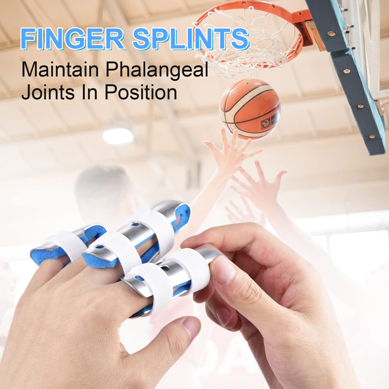 Finger Splint, 3-Size Set for Middle, Pinky & Thumb, Lightweight | Great for …