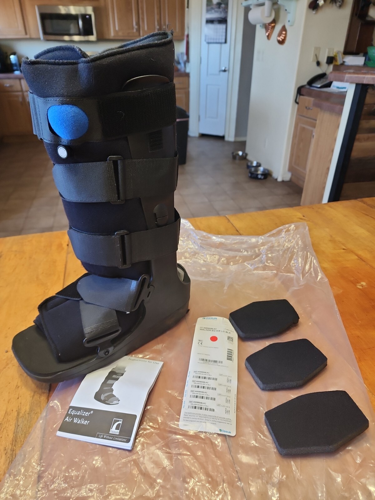 Ossur Walker EQ Air Walker Boot Tall, SZ LG- Black