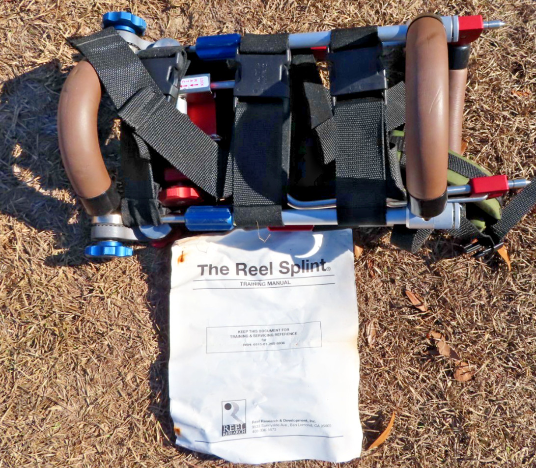 REEL Adult Traction/Extrication Splint System 8801 NSN 6515-01-250-8936 EMS