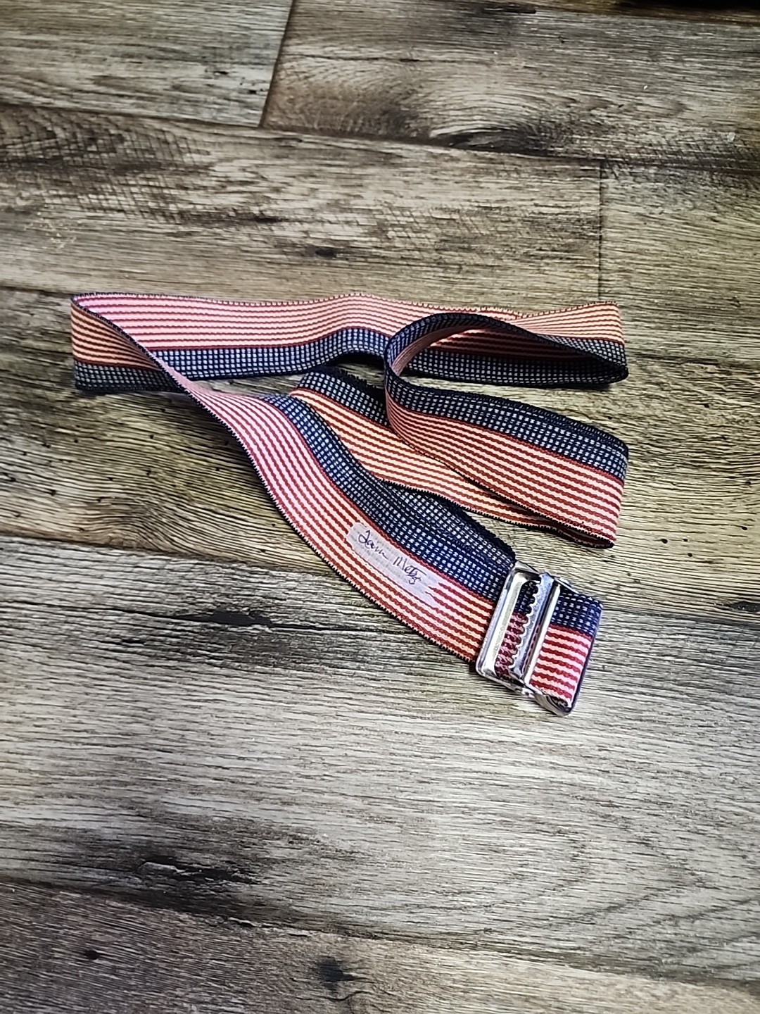 60 inch Skil-Care Rehab Belt – Red White And Blue – With Silver Tone Buckle