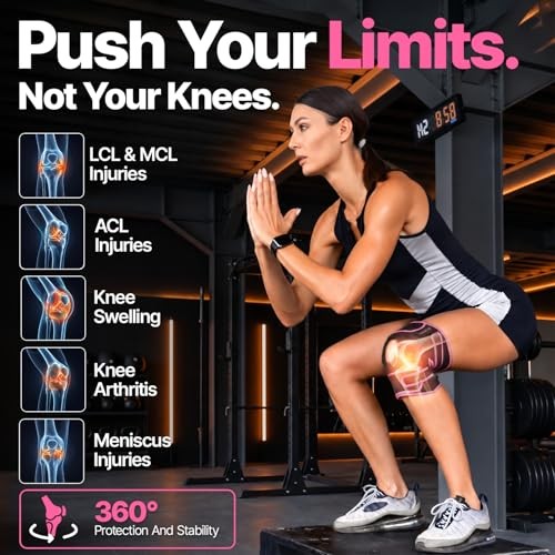 ELITE Knee Brace with Side Stabilizers & Patella Gel Pads for Maximum Knee