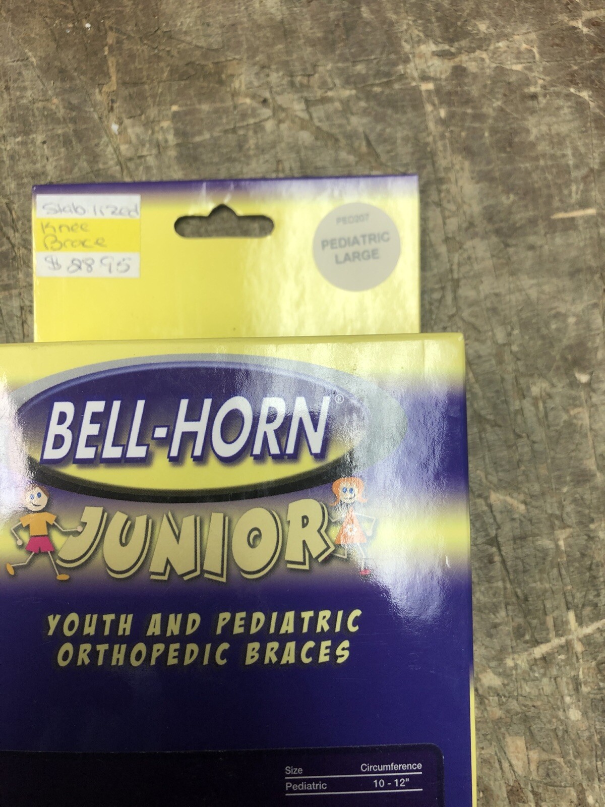 BELL-HORN Junior ORTHOARMOUR STabilized Pediatric Large Knee NEW IN BOX
