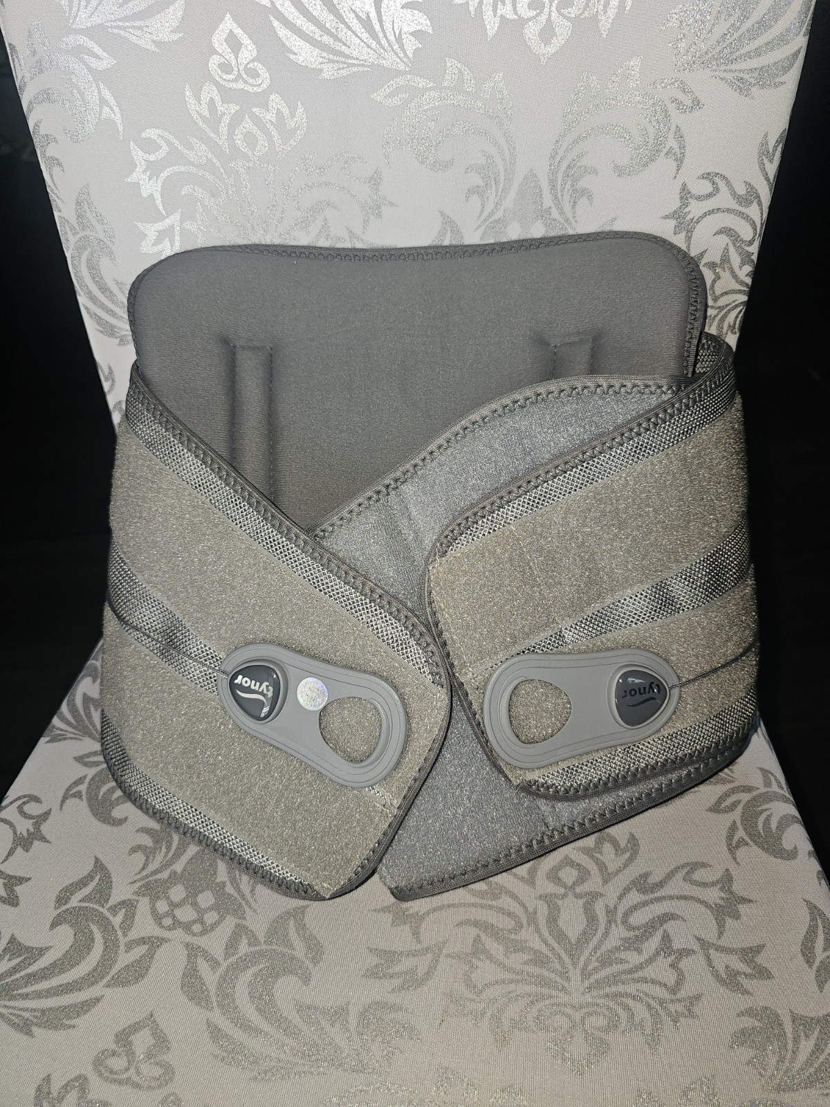 Lumbo Lacepull Brace, Grey, Universal Size,(1 Unit) Excellent Fitting