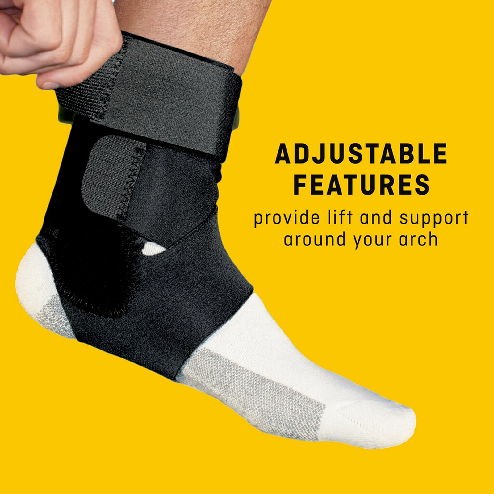 FUTURO Performance Ankle Stabilizer Adjustable Compression Support Black
