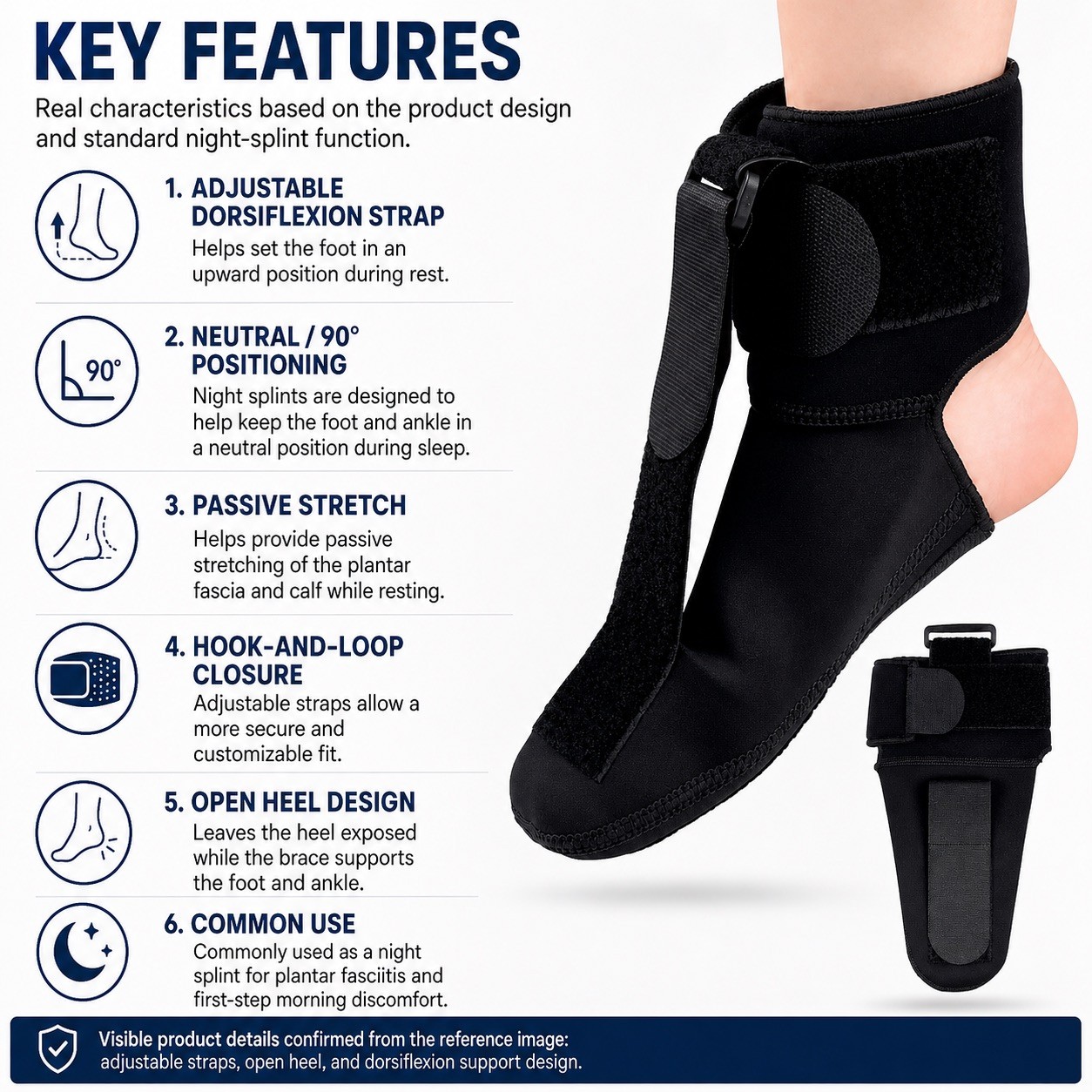 Adjustable Ankle Brace Support Compression Stabilizer Sports Pain Relief