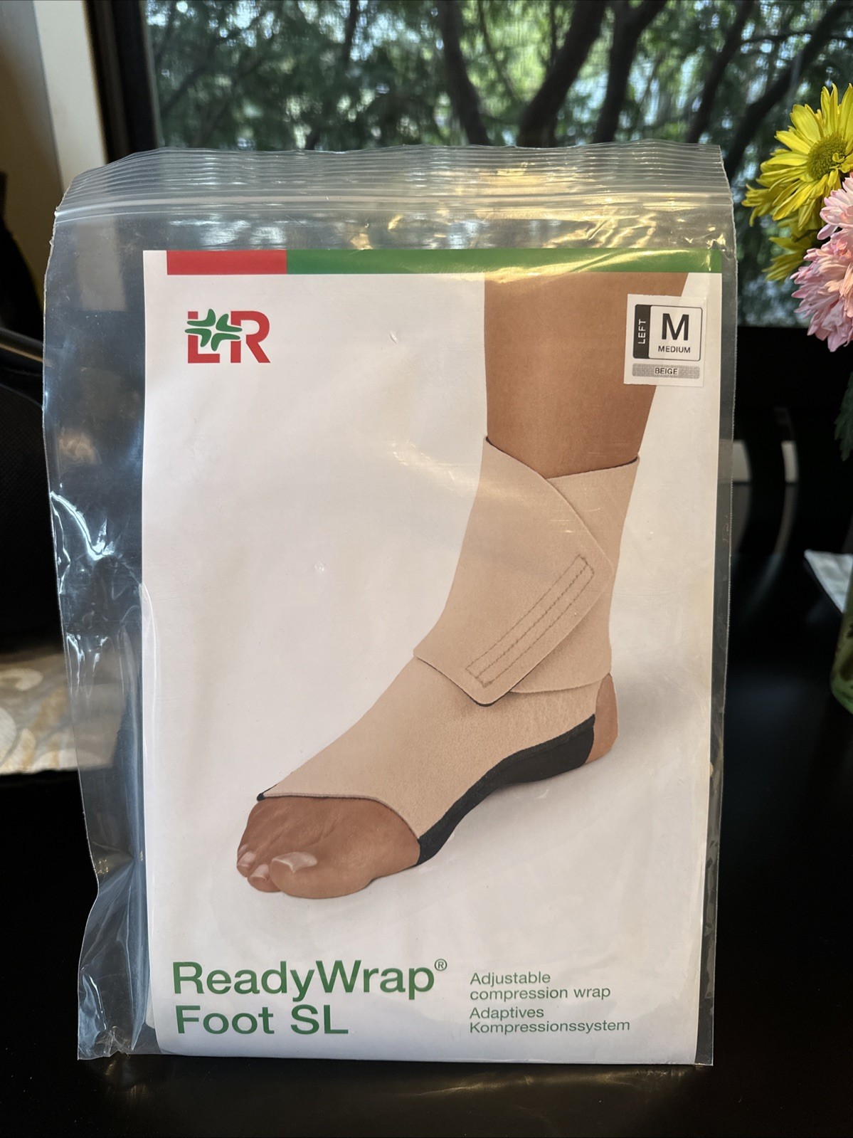 ReadyWrap Foot SL Adjustable Compression Wrap Medium Left Beige Regular L&R New
