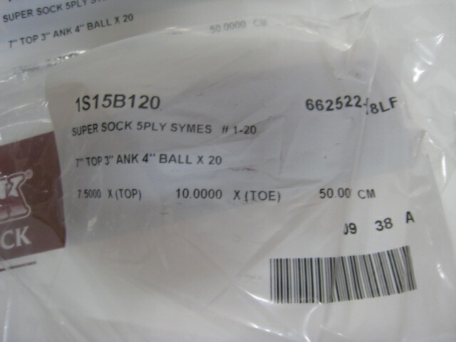 Super Sock Prosthetic Sock 1S15B120 7 x 3 x 4 x 20 Pack of 22