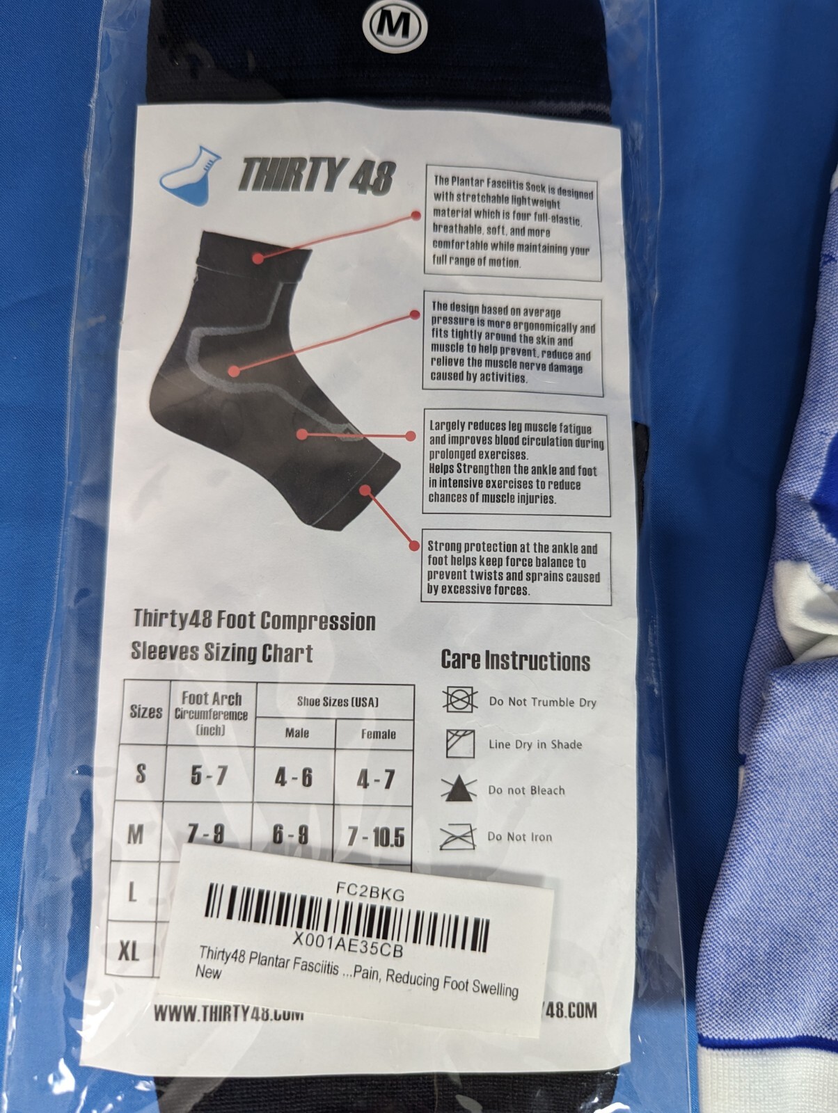 Thirty 48 Socks Plantar Fasciitis M Lot Reduces Pain Swelling Compression