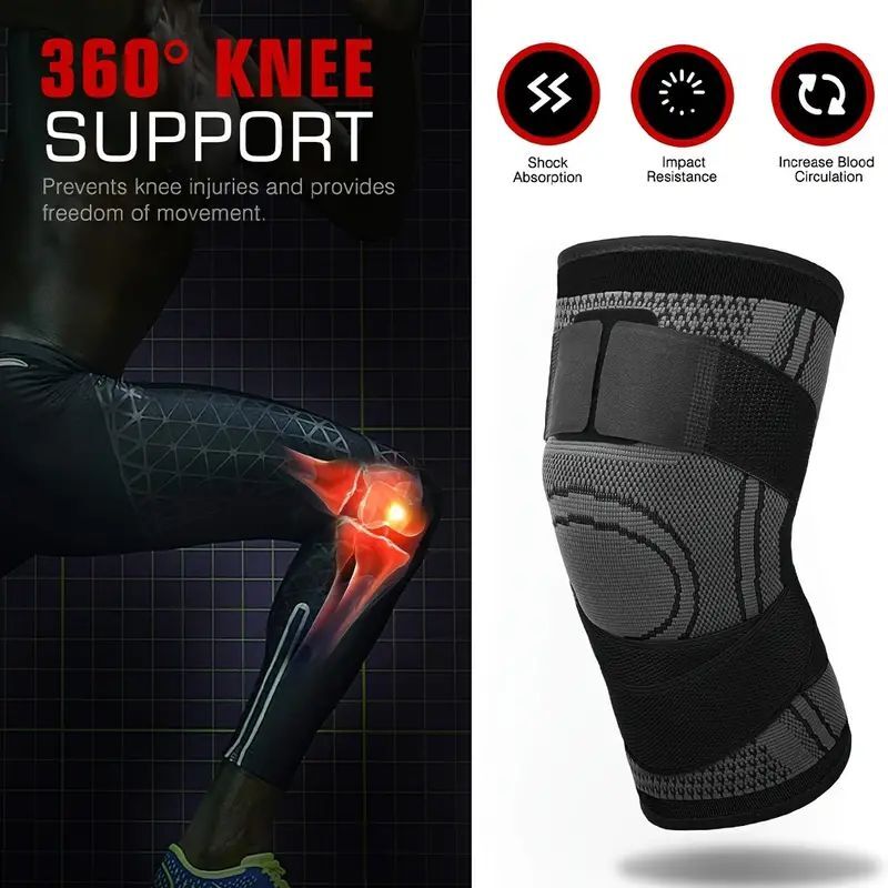 2x Knee Sleeve Compression Support for Arthritis Pain, Running Safety,Men/Women