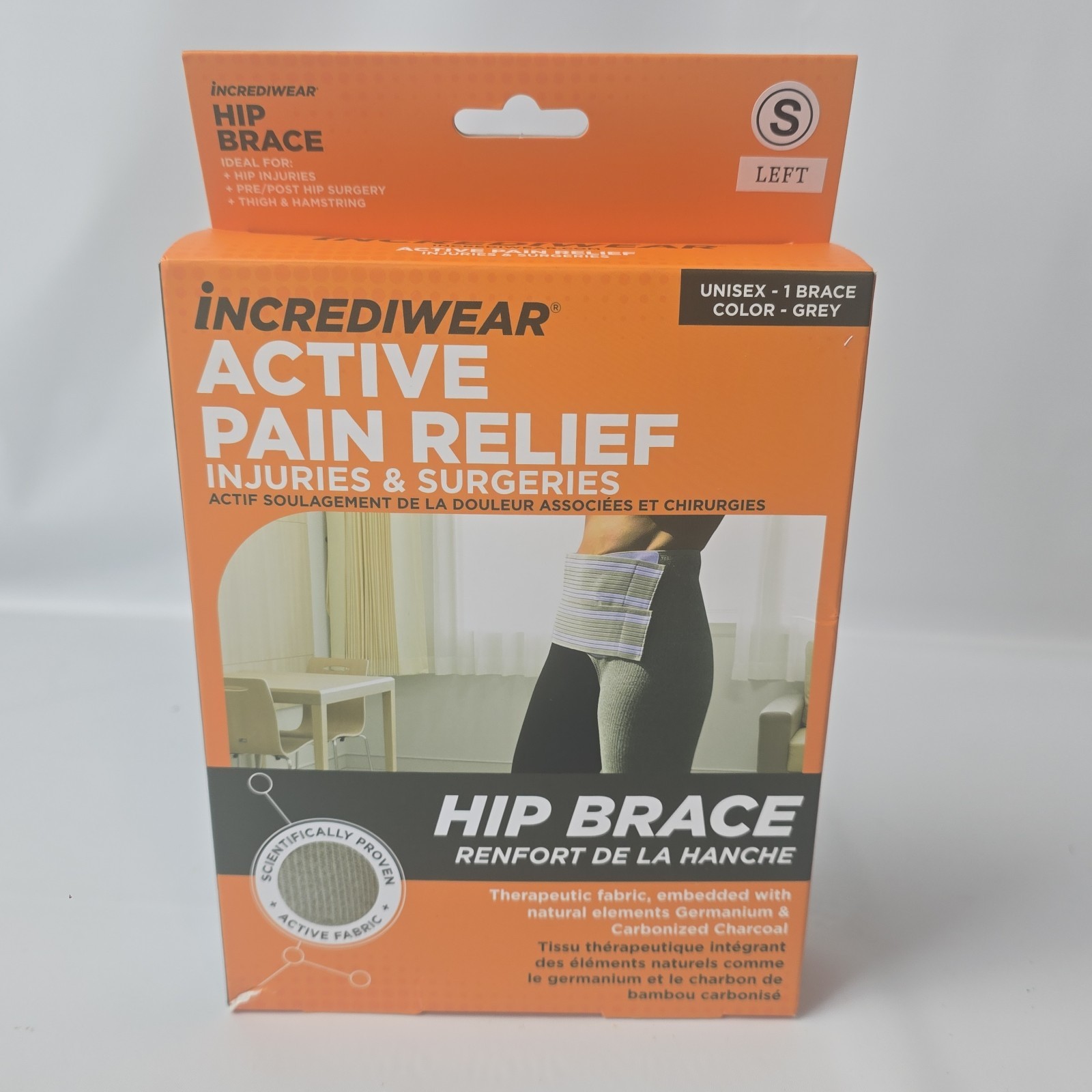 Incrediwear Hip Support Brace – Small – Left- New