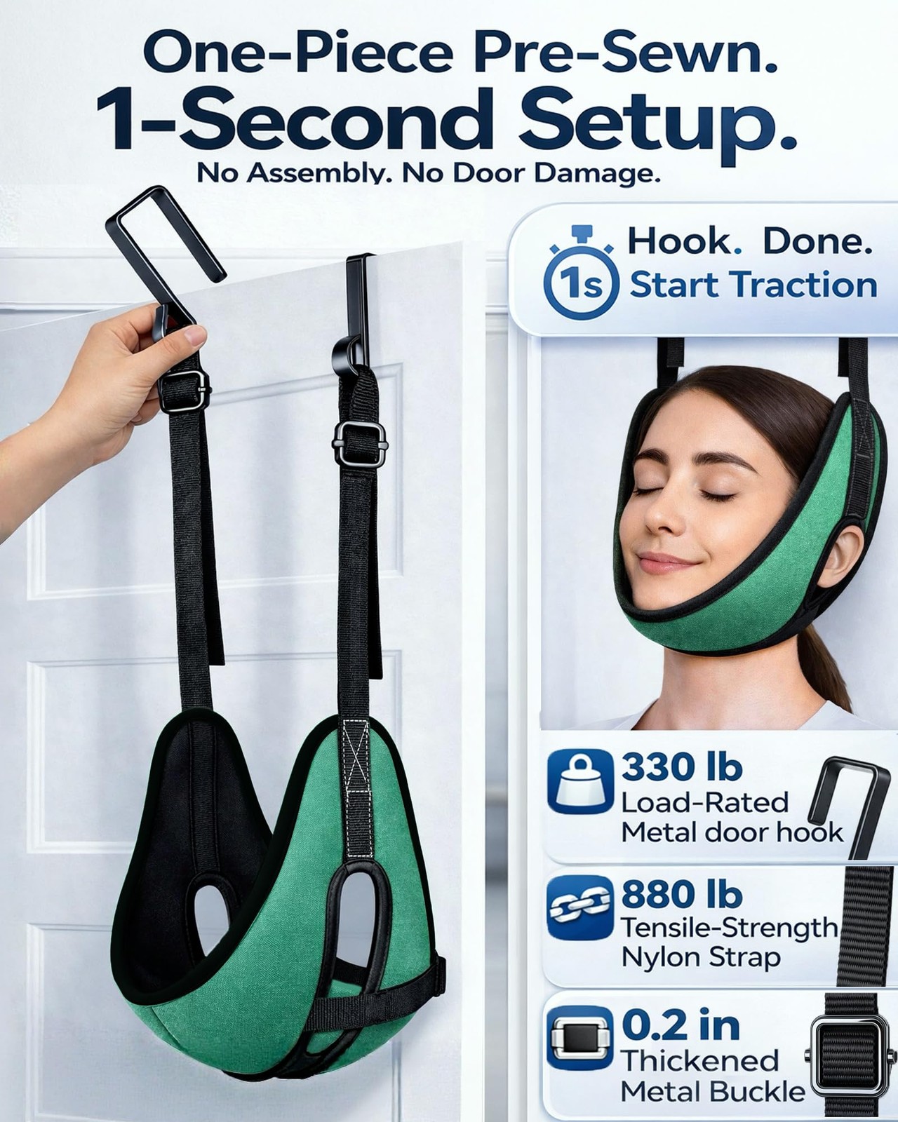 FELICITDR Neck Traction Device Green
