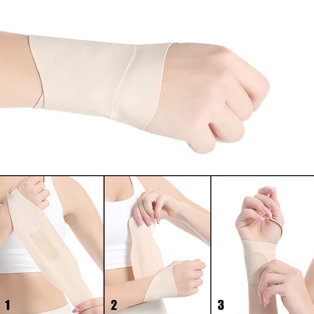 2x Adjustable Thin Wrist Guard Sprain Wrist Brace Sore Wrist Tendon Sheath Wrist