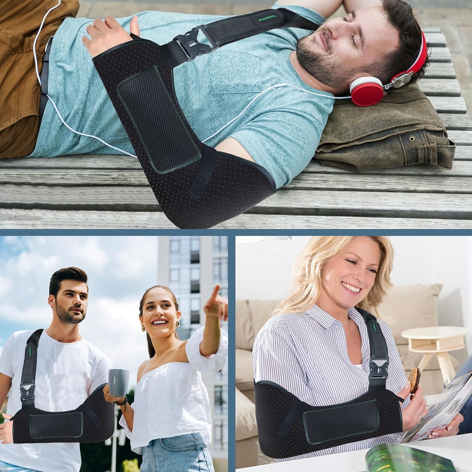 Comfort-Focused Arm Sling with Anti-Slip Design – Perfect for Rehab & Support