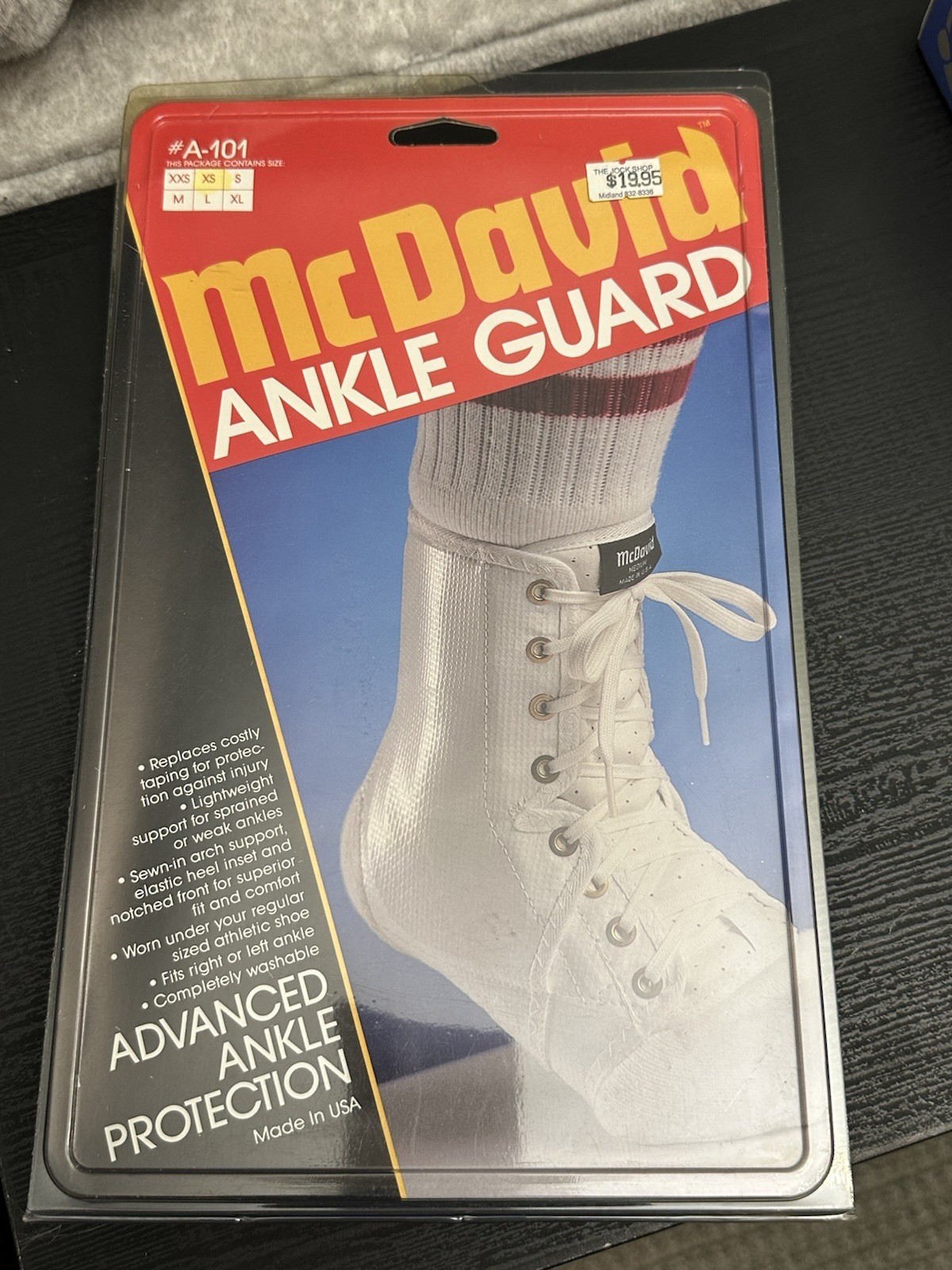 McDavid Ankle Guard W/ Medical Inserts – Size xsmall – Protection Level III