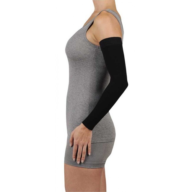 BLACK DREAMSLEEVE Compression Sleeve by JUZO, Gauntlet Option, ANY SIZE & LEVEL