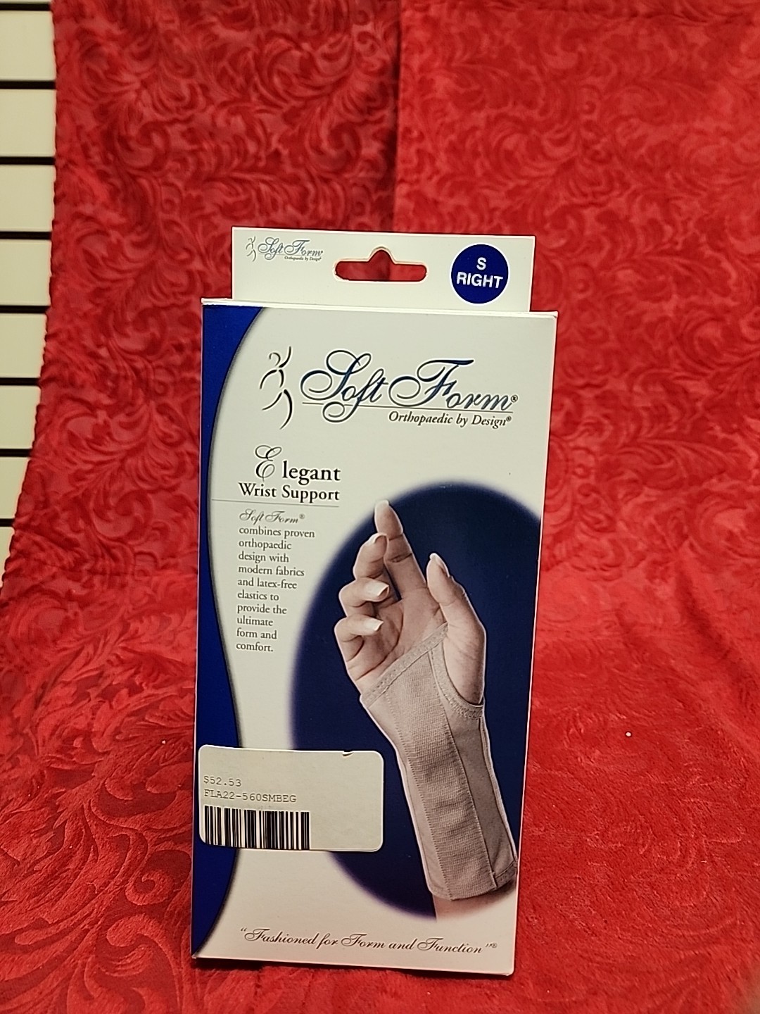FLA Soft Form Elegant Wrist Support Small Right New In Box