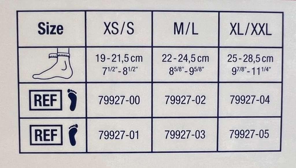 FLA Pro-Lite Motion Comfort Dynamic Ankle Brace Left Foot X-Small/Small