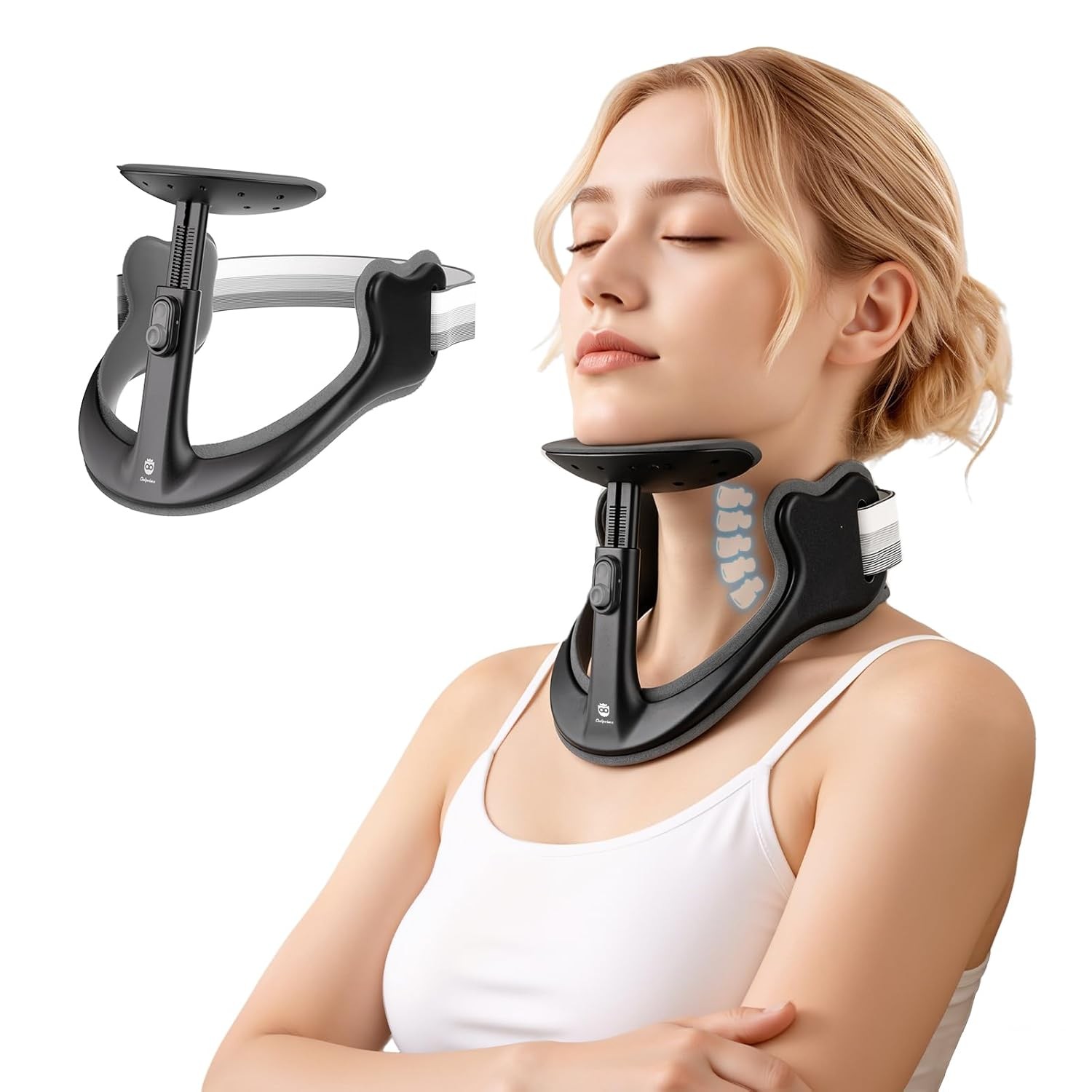 Posture Corrector with Memory Foam Neck Support Cervical Spine Alignment