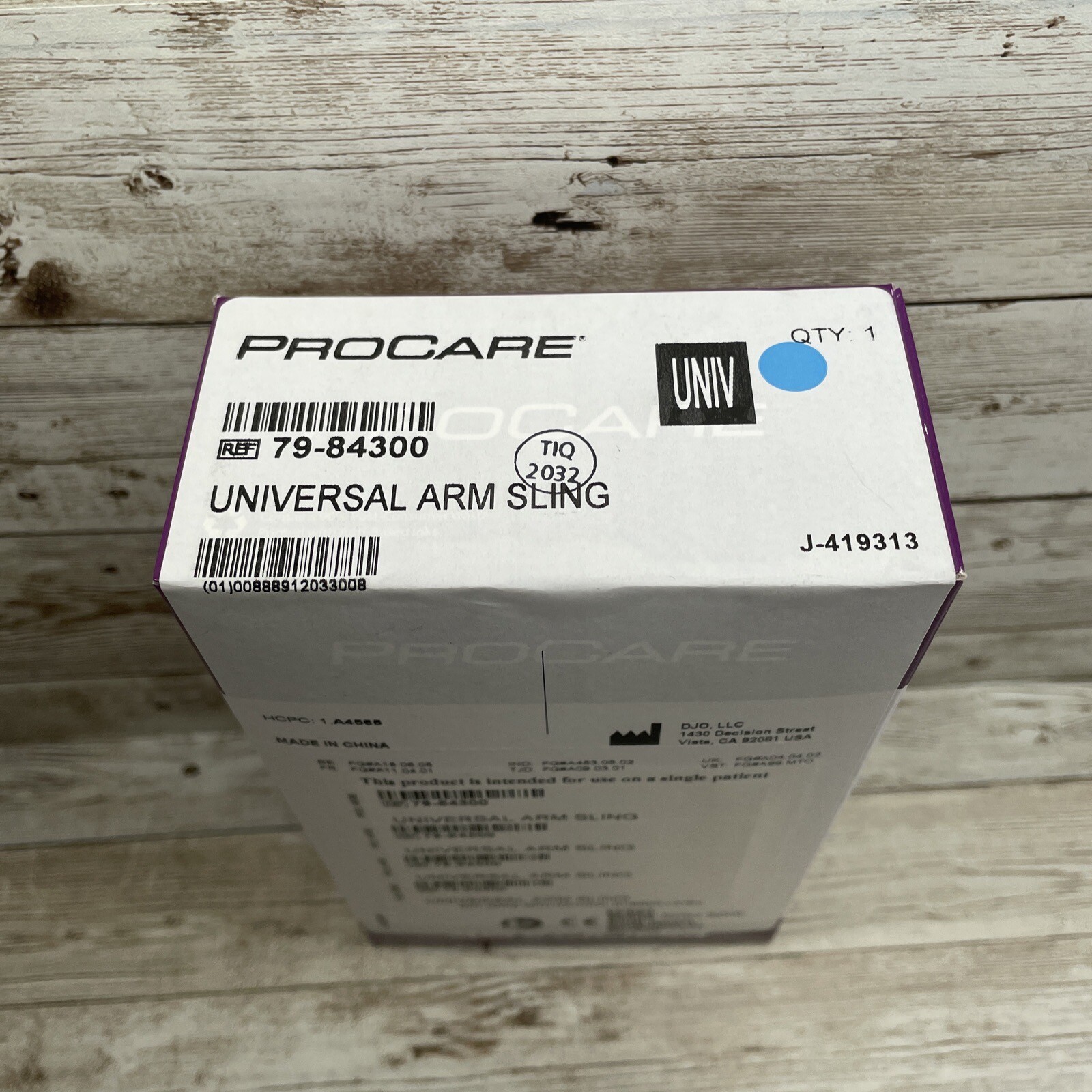 Procare Arm Sling Hook and Loop Closure, Universal 1 Count, Black -79-84300-NEW-
