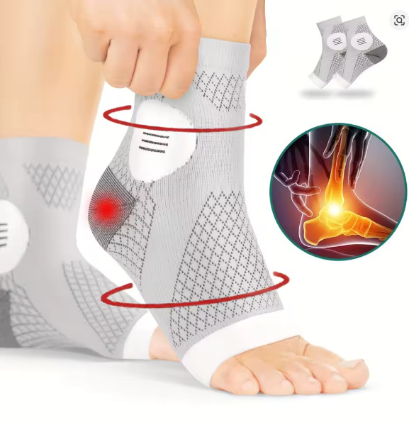 Ankle Compression Socks Foot Sleeve Plantar Fasciitis Support Neuropathy Pain
