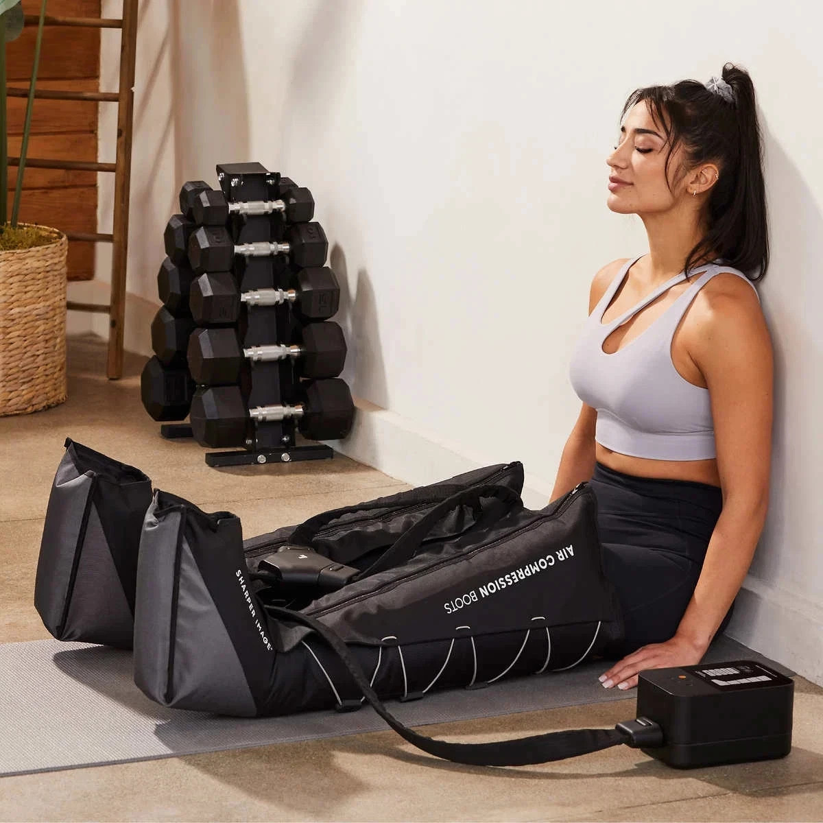 Sharper Image Small Medium Targeted Air Compression Boots 5 Levels 25″ – 31″